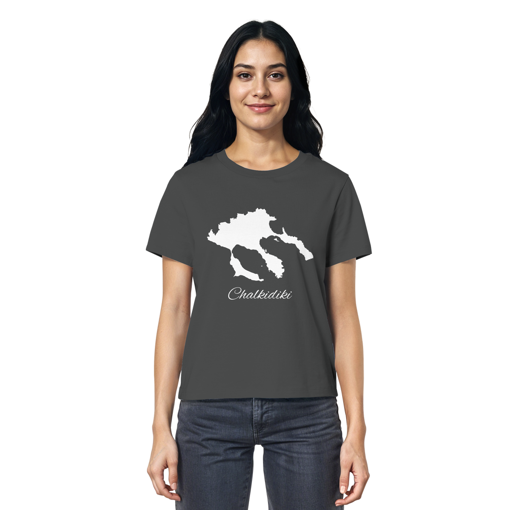 Chalkidiki Silhouette Griechenland - Ladies Organic Shirt
