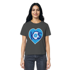 Kos - Blaues Herz - Ladies Organic Shirt