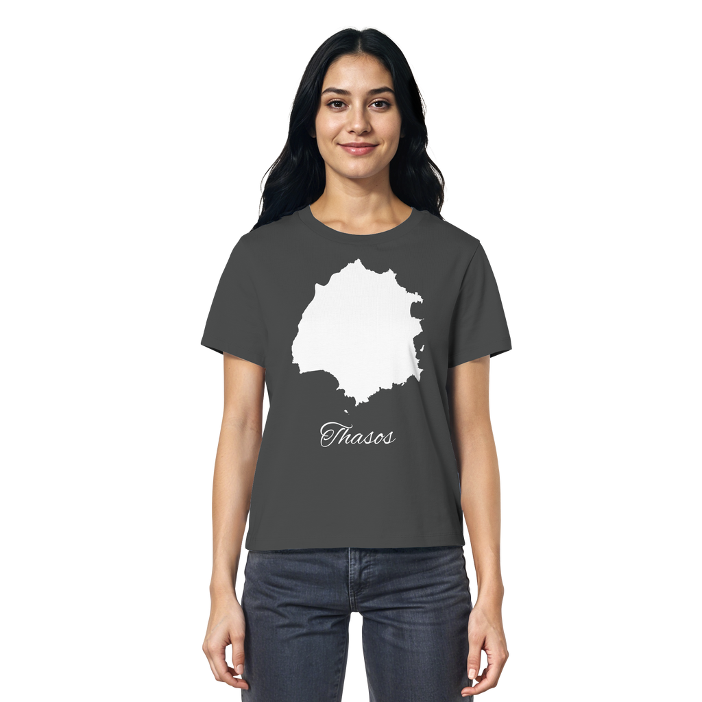 Thasos Silhouette Griechenland - Ladies Organic Shirt