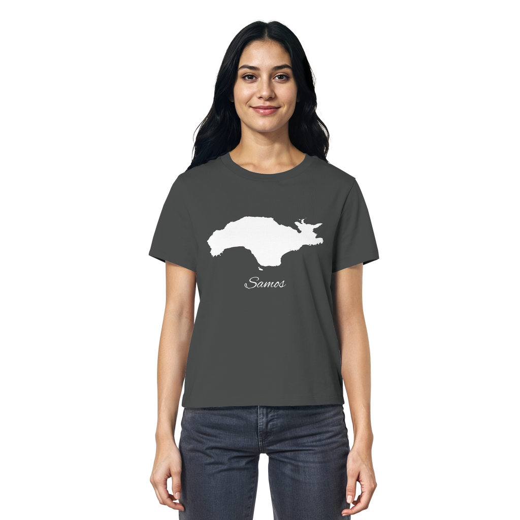 Samos Silhouette Griechenland - Ladies Organic Shirt