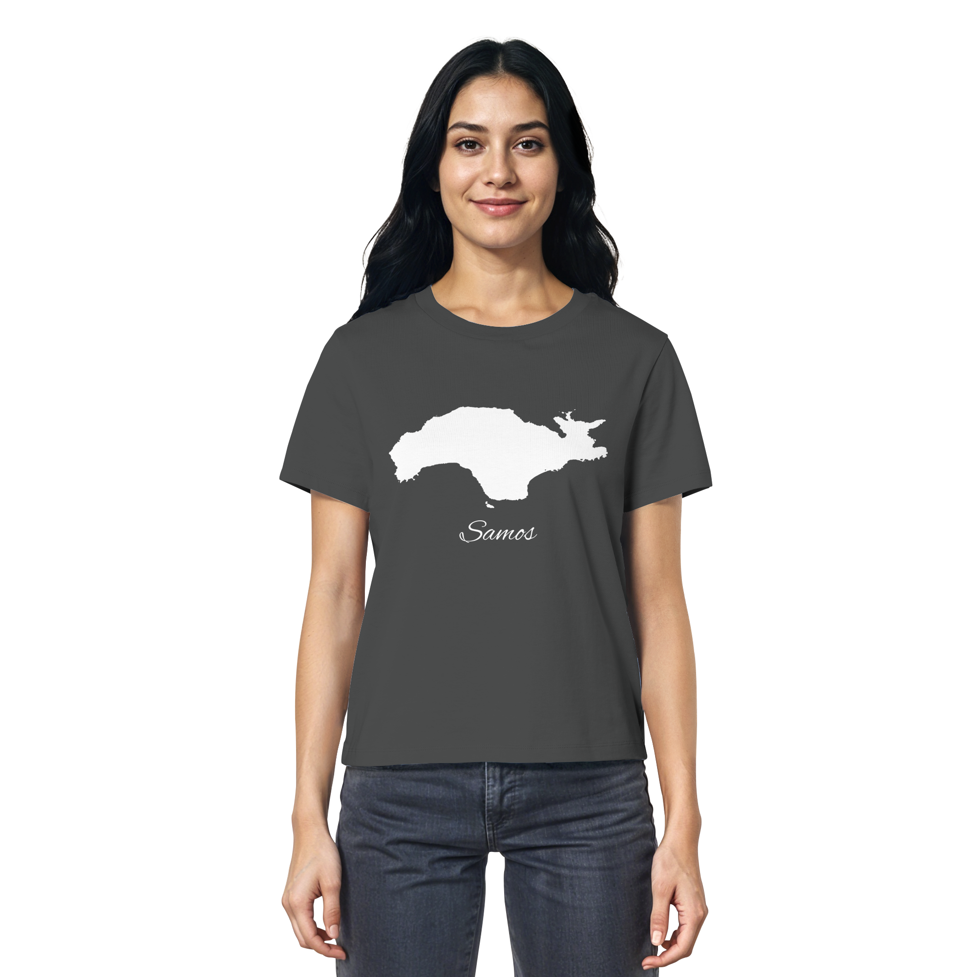 Samos Silhouette Griechenland - Ladies Organic Shirt
