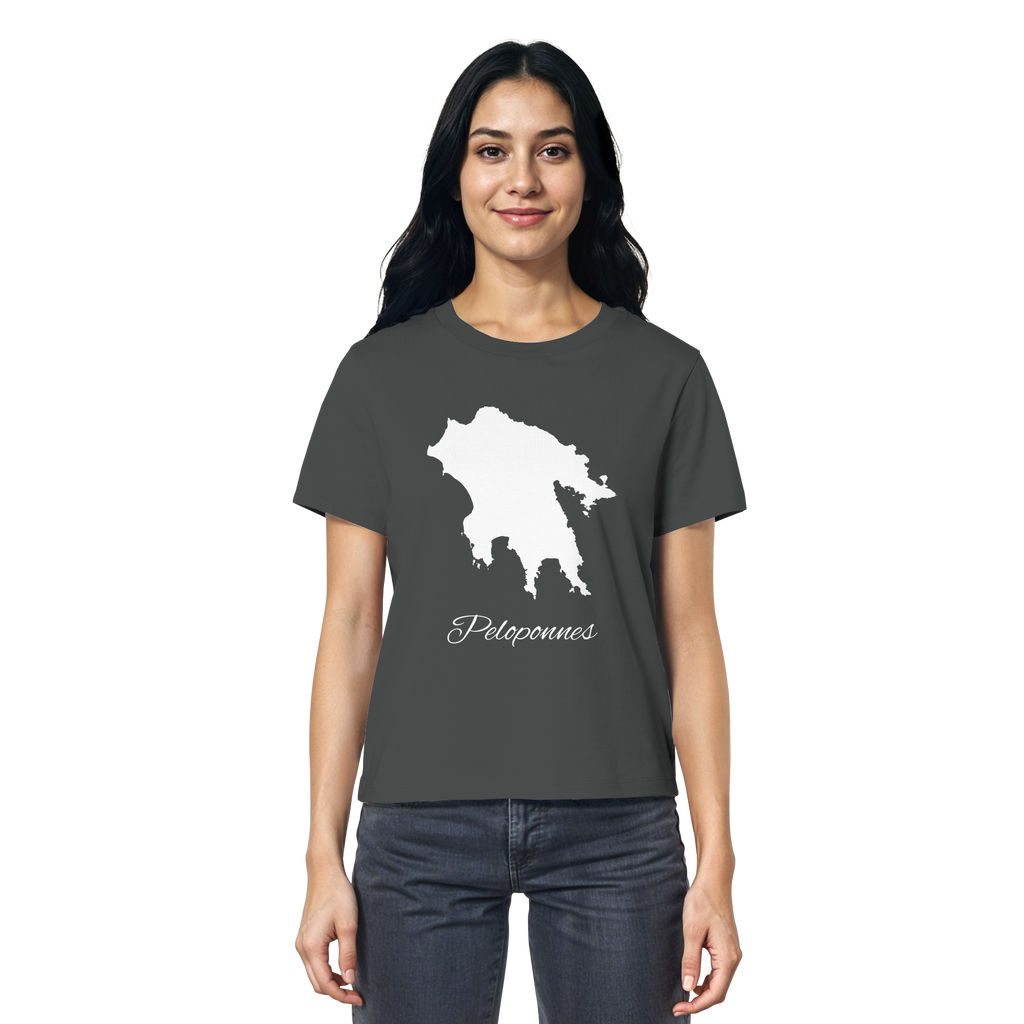 Peloponnes Silhouette Griechenland - Ladies Organic Shirt
