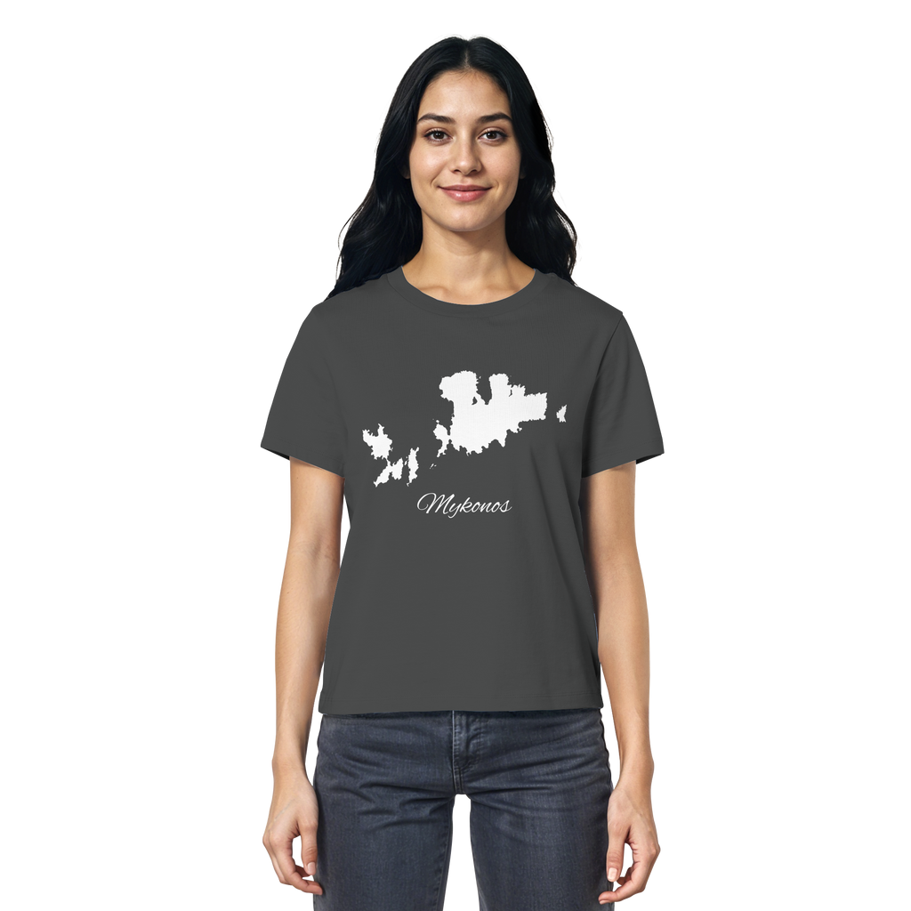 Mykonos Silhouette Griechenland - Ladies Organic Shirt