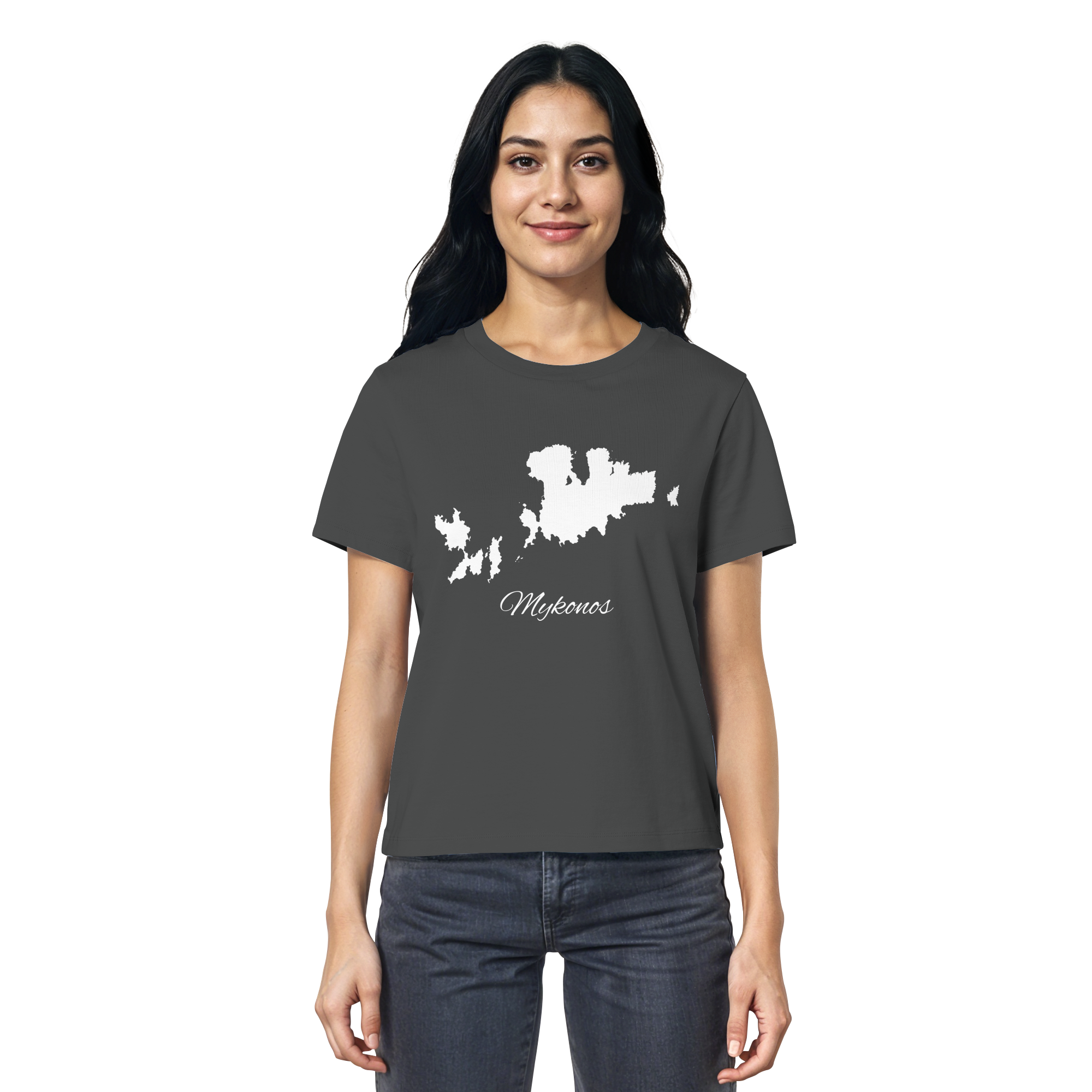 Mykonos Silhouette Griechenland - Ladies Organic Shirt