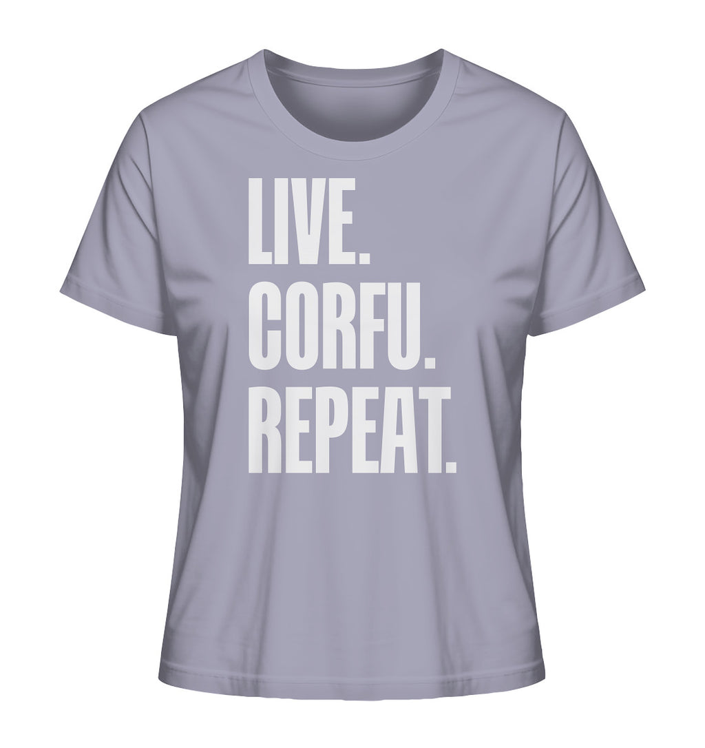 LIVE. CORFU. REPEAT. - Ladies Organic Shirt