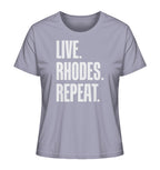 LIVE. RHODES. REPEAT. - Ladies Organic Shirt