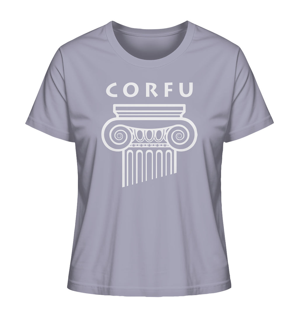 Corfu Griechischer Säulenkopf - Ladies Organic Shirt