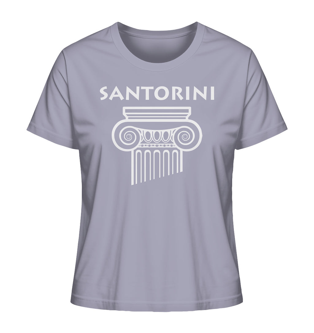 Santorini Greek Column Head - Ladies Organic Shirt