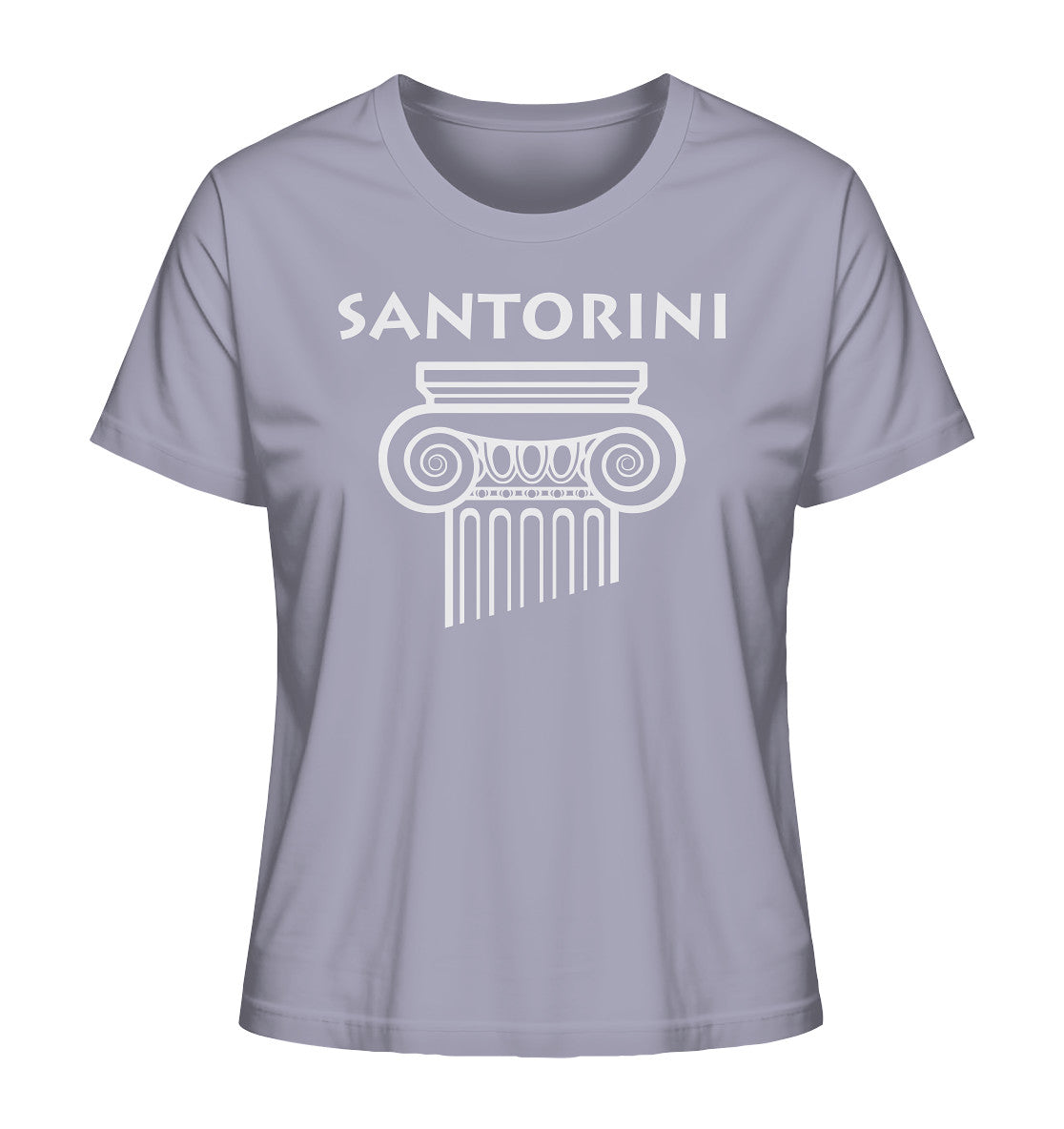 Santorini Griechischer Säulenkopf - Ladies Organic Shirt