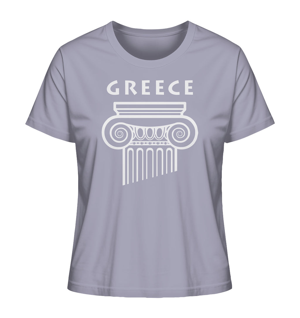 Greece Griechischer Säulenkopf - Ladies Organic Shirt