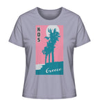 Palm trees & Pink Sky Kos Greece - Ladies Organic Shirt