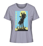 Black palm trees & Yellow sun Corfu Greece - Ladies Organic Shirt