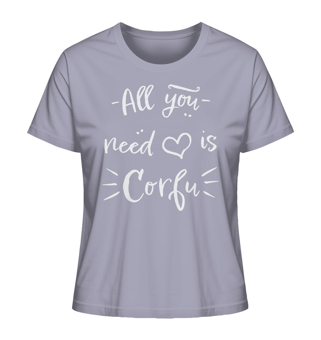 All you need is Corfu - Ladies Organic Shirt