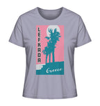 Palm trees & Pink Sky Lefkada Greece - Ladies Organic Shirt