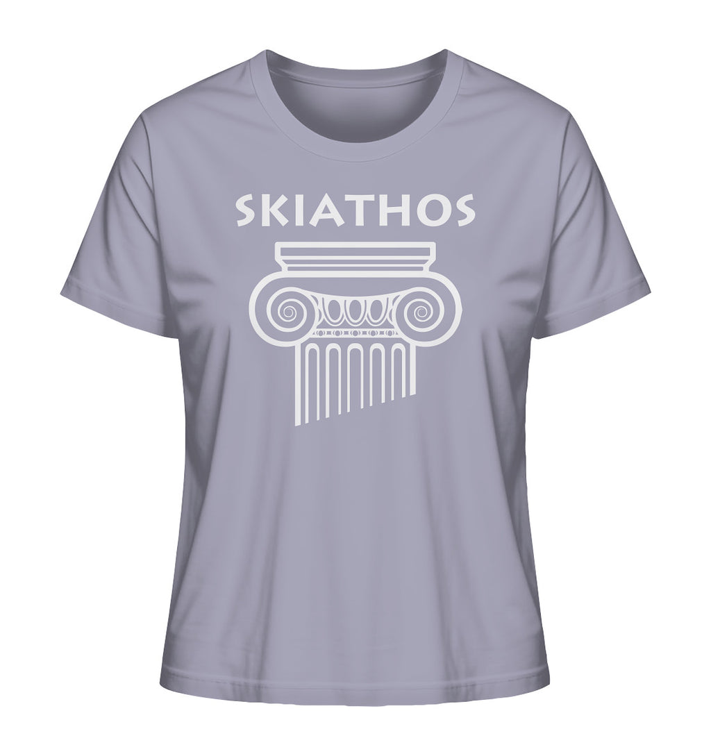 Skiathos Greek Column Head - Ladies Organic Shirt