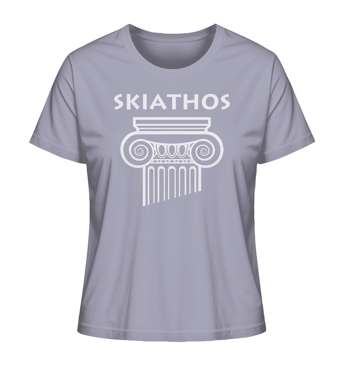 Skiathos Griechischer Säulenkopf - Ladies Organic Shirt