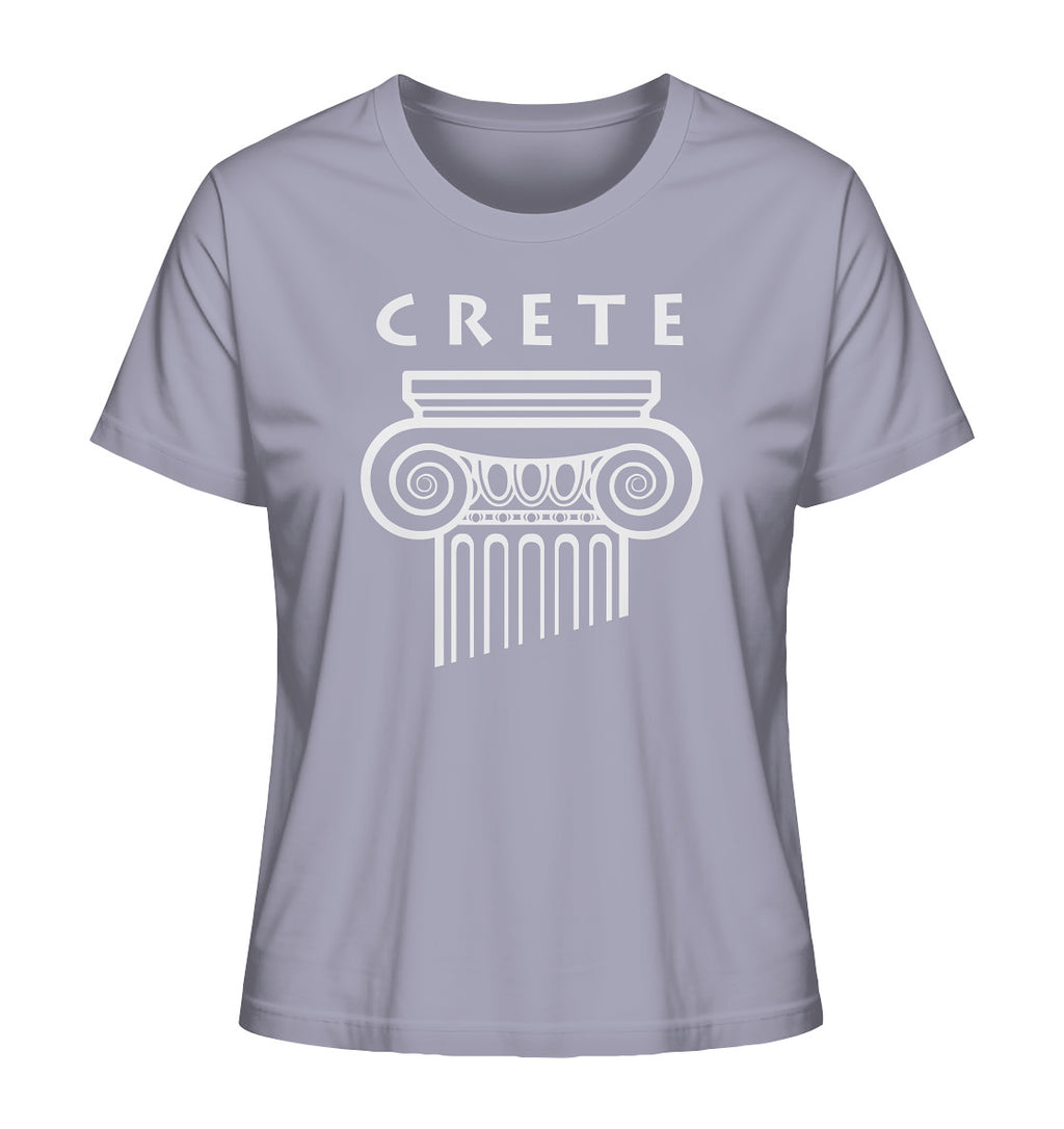 Crete Greek Column Head - Ladies Organic Shirt