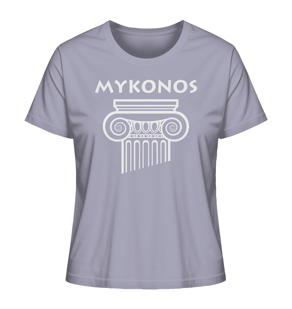 Mykonos Griechischer Säulenkopf - Ladies Organic Shirt