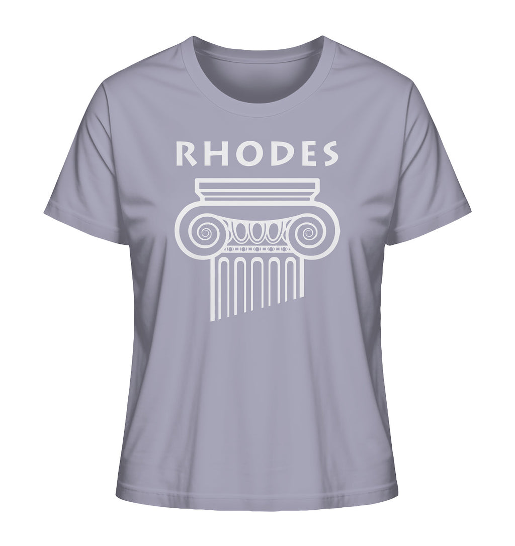 Rhodes Greek Column Head - Ladies Organic Shirt