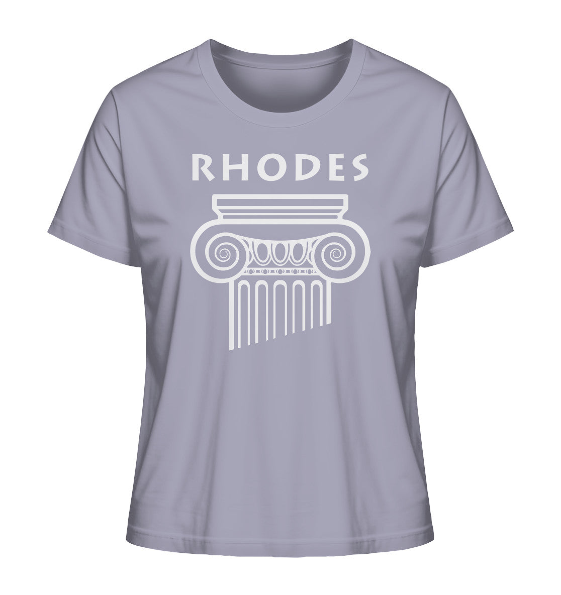 Rhodes Griechischer Säulenkopf - Ladies Organic Shirt