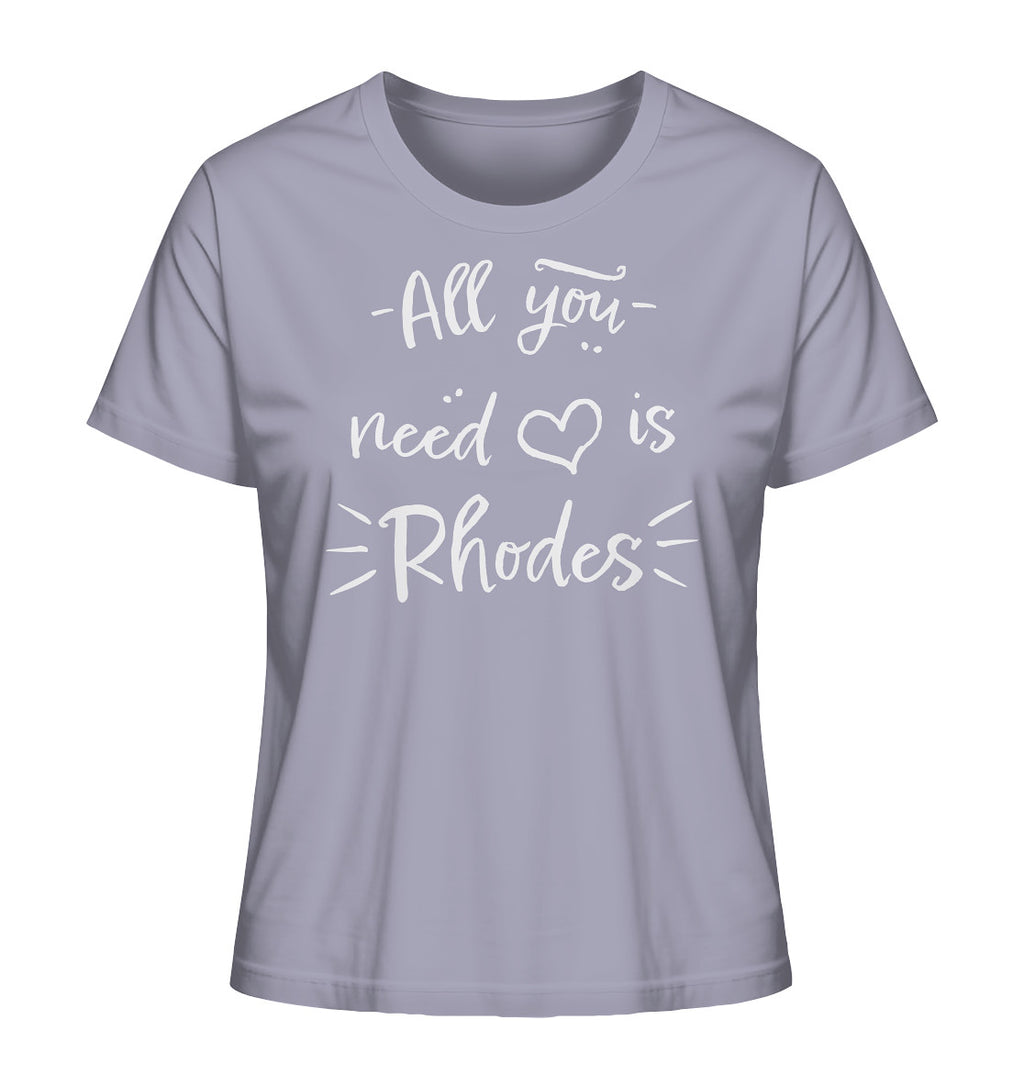All you need is Rhodes - Ladies Organic Shirt