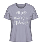 All you need is Rhodes - Ladies Organic Shirt