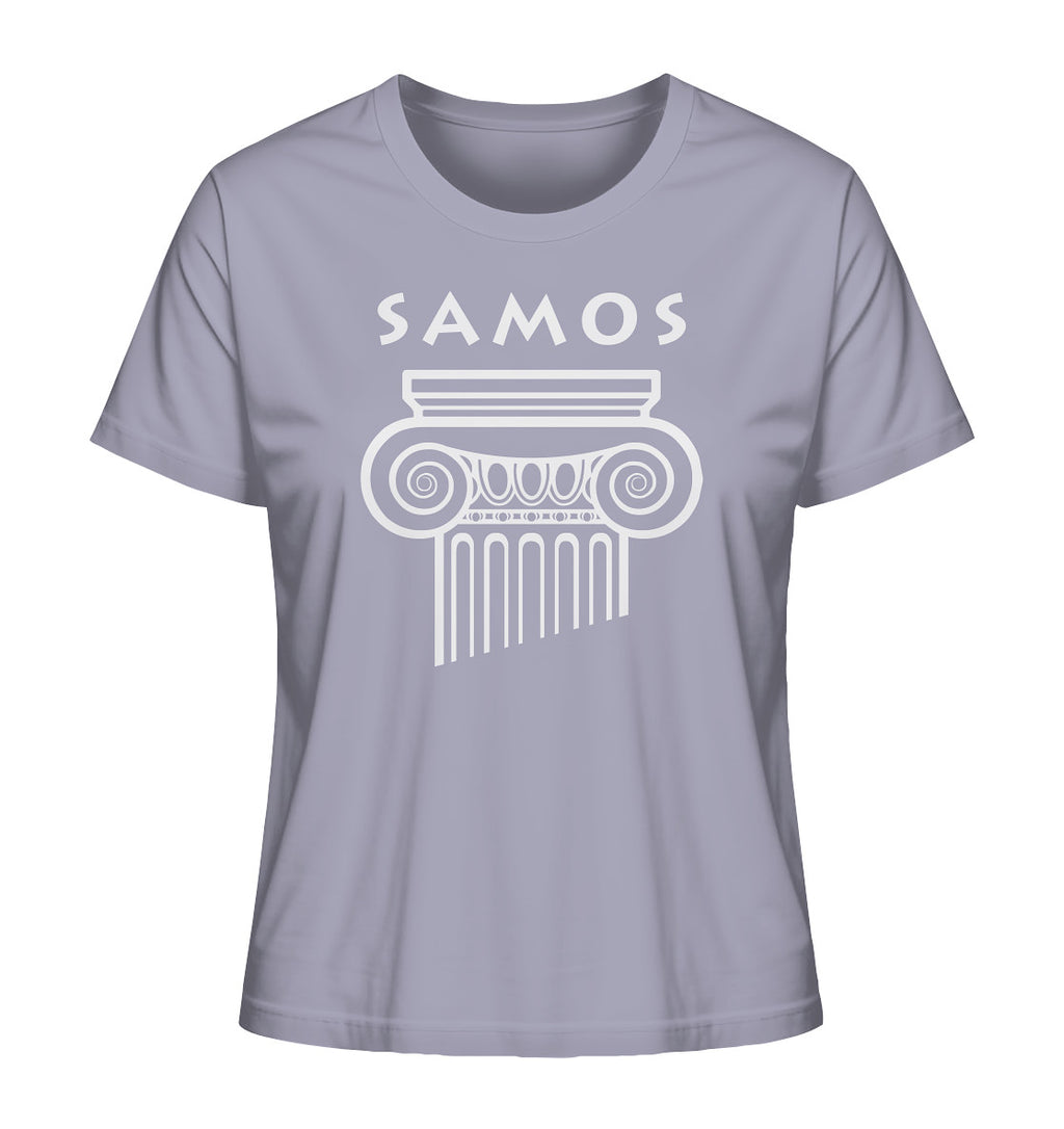 Samos Griechischer Säulenkopf - Ladies Organic Shirt
