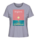 Sunset Ocean Mykonos Greece - Ladies Organic Shirt