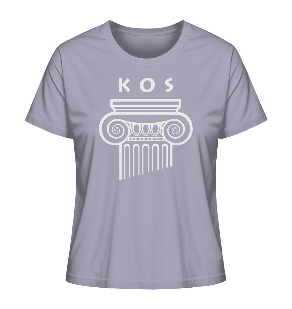 Kos Greek Column Head - Ladies Organic Shirt