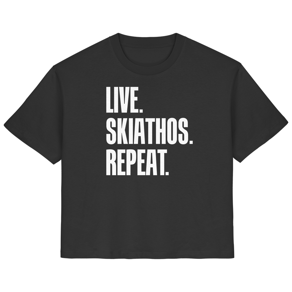 LIVE. SKIATHOS. REPEAT. - Ladies Organic Shirt
