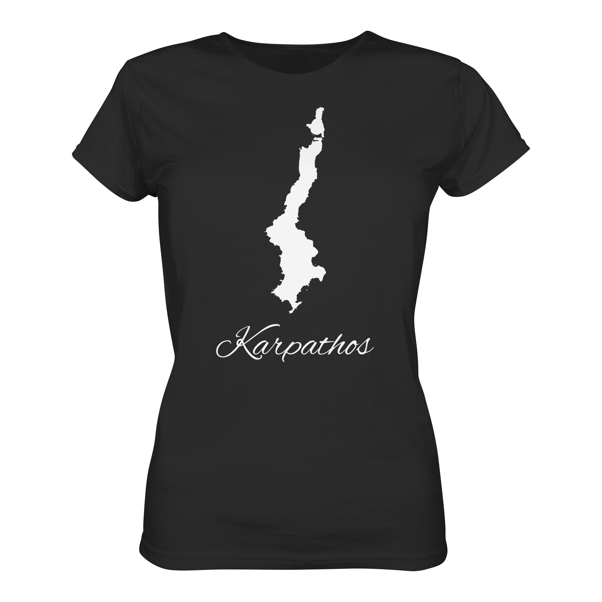 Karpathos Silhouette Griechenland - Ladies Organic Shirt