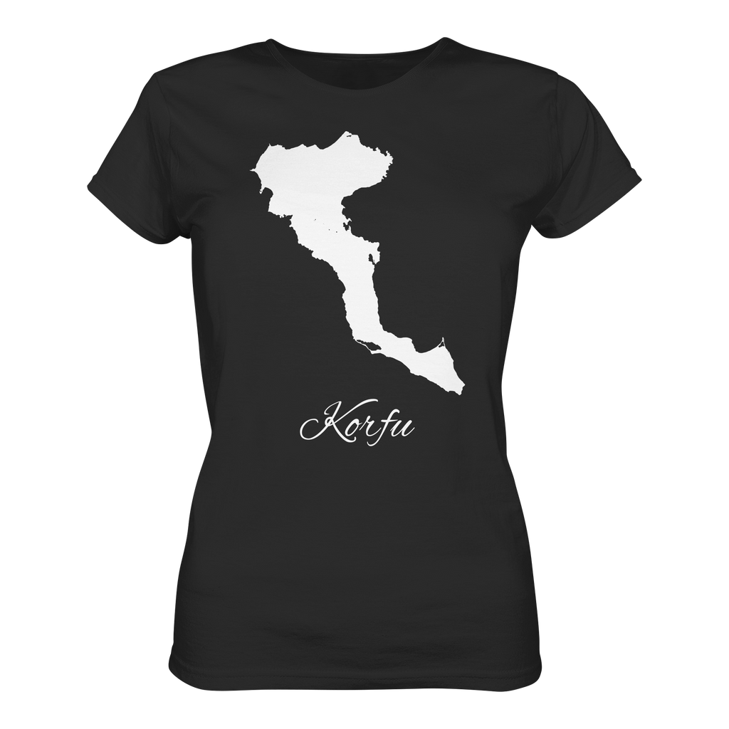 Korfu Silhouette Griechenland - Ladies Organic Shirt