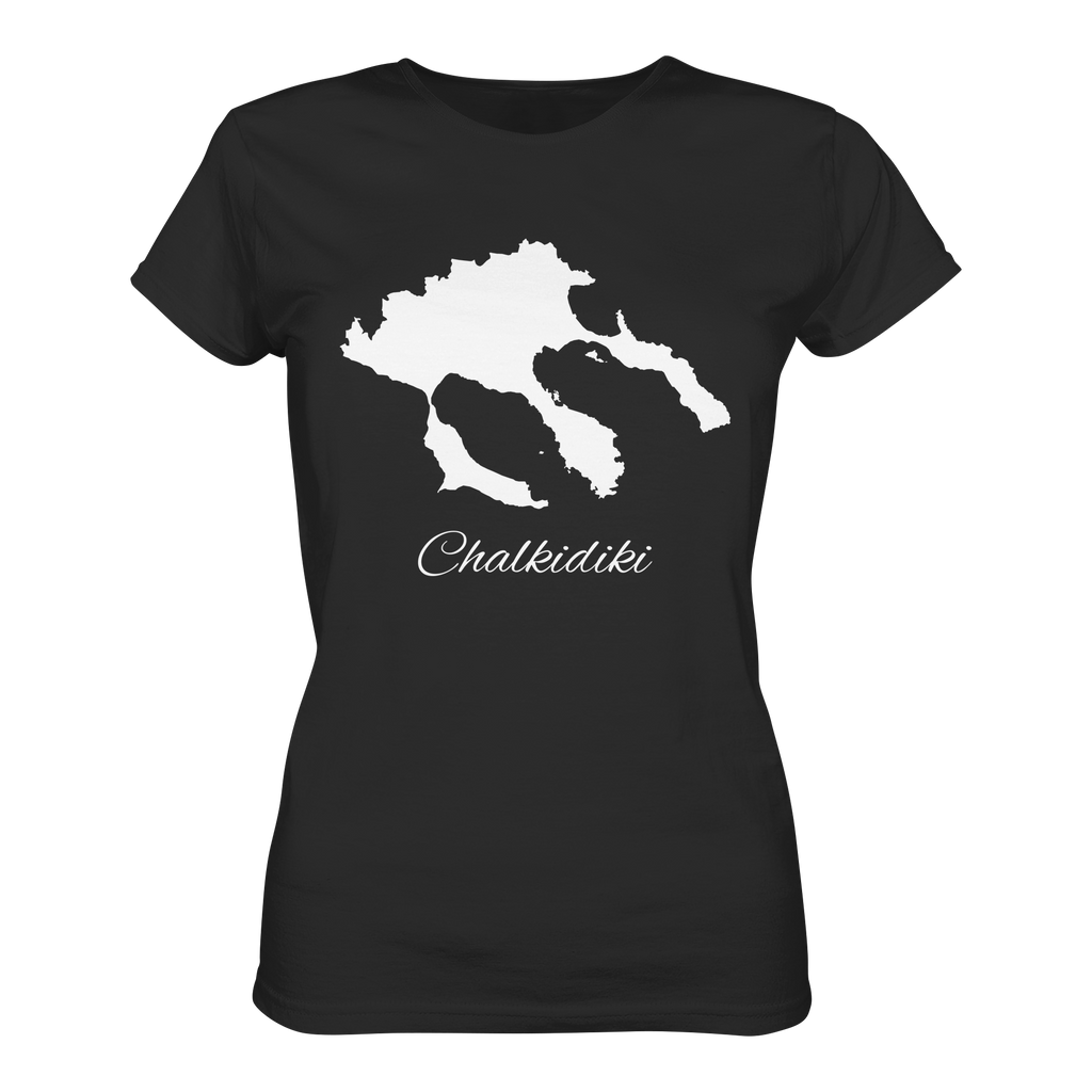 Chalkidiki Silhouette Griechenland - Ladies Organic Shirt
