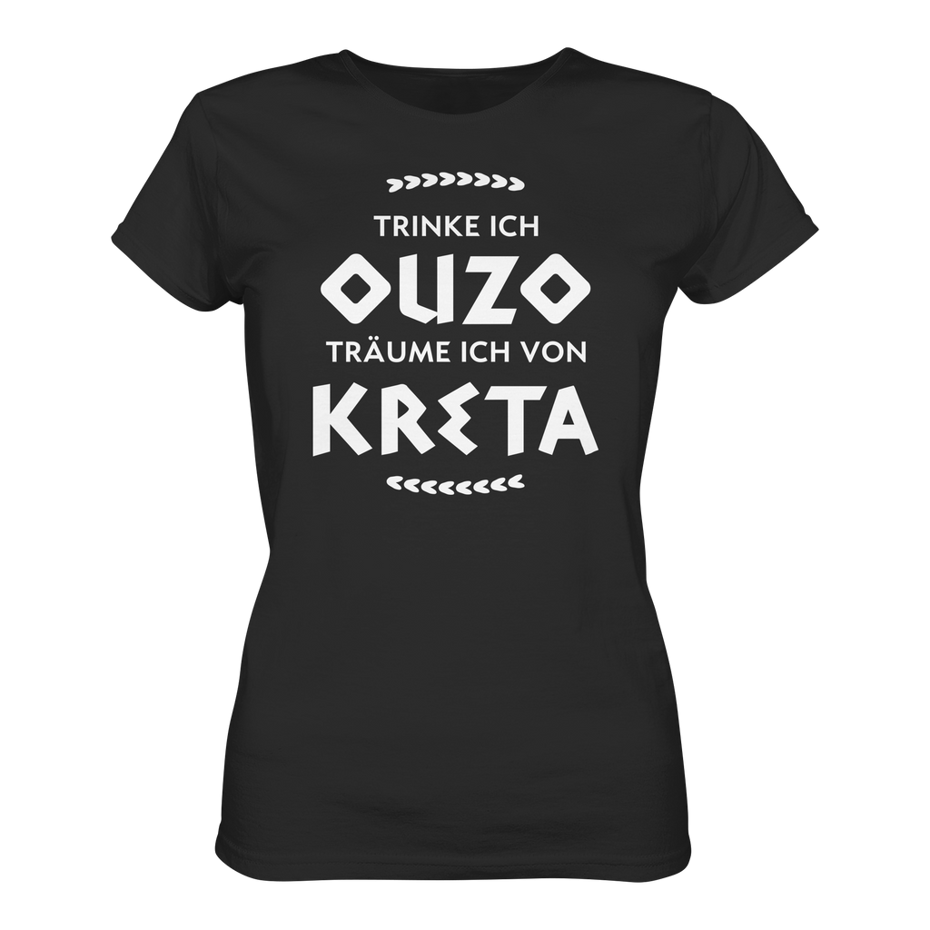 Trinke ich Raki träume ich von Kreta - Ladies Organic Shirt