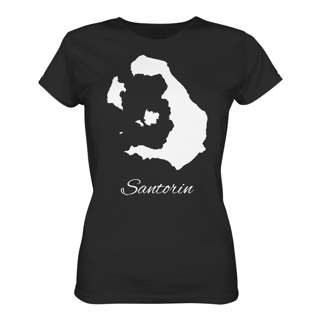 Santorin Silhouette Griechenland - Ladies Organic Shirt