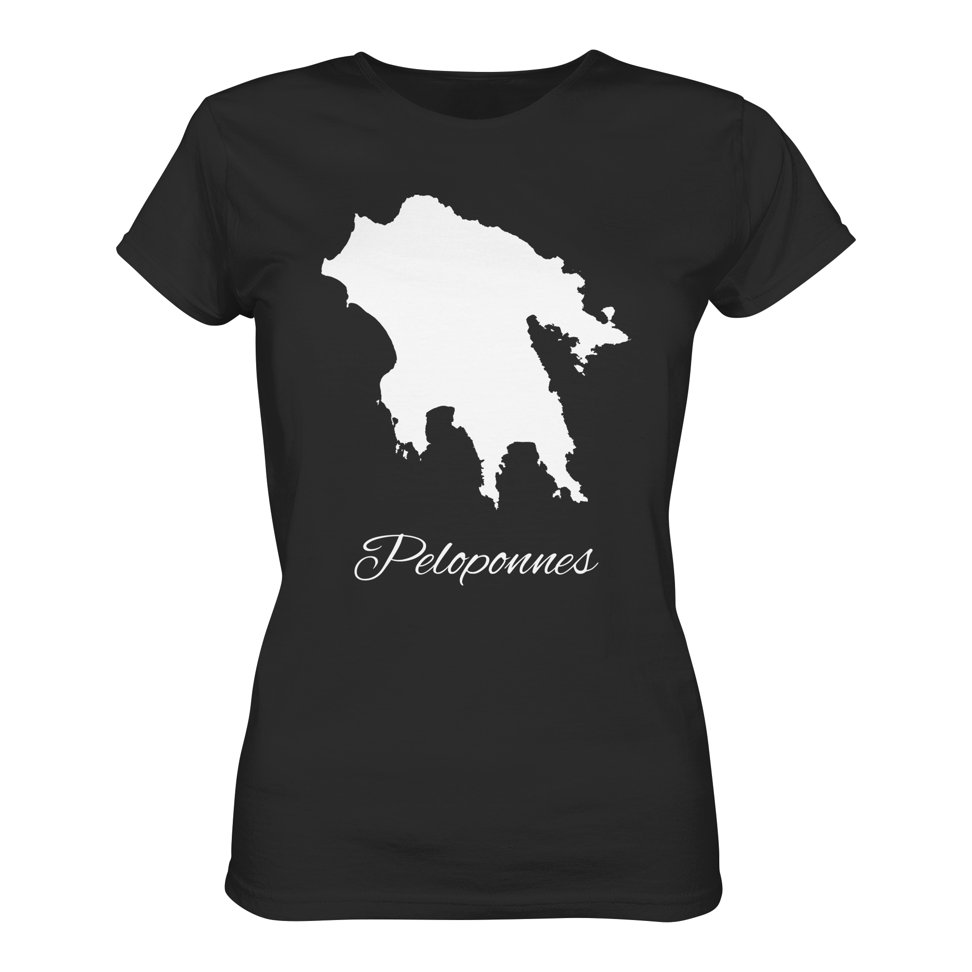 Peloponnes Silhouette Griechenland - Ladies Organic Shirt