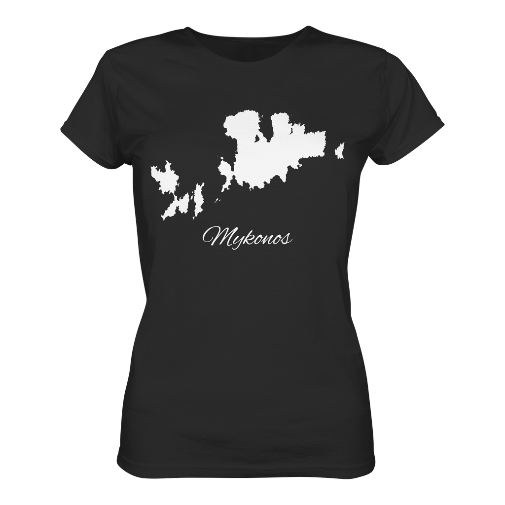 Mykonos Silhouette Griechenland - Ladies Organic Shirt