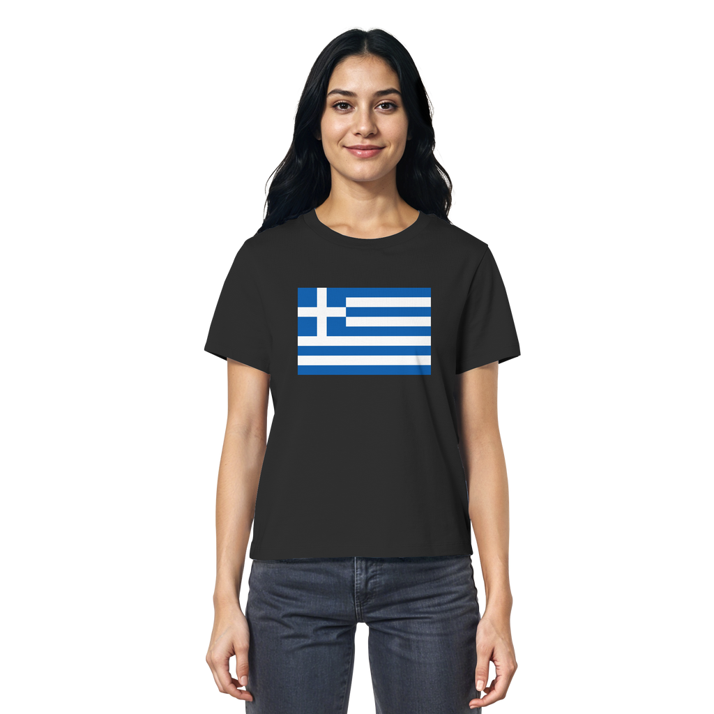 Griechenland Flagge - Ladies Organic Shirt