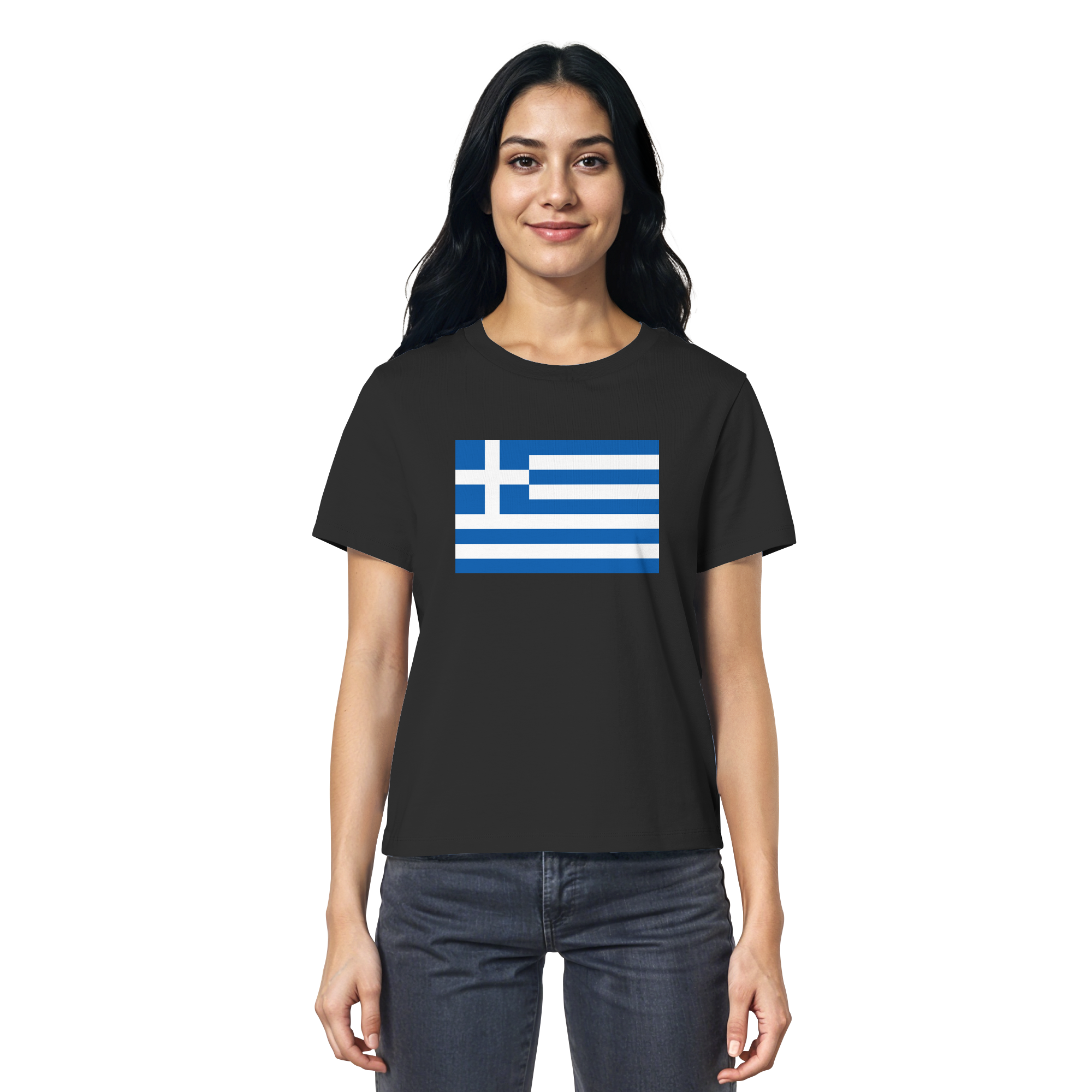 Griechenland Flagge - Ladies Organic Shirt
