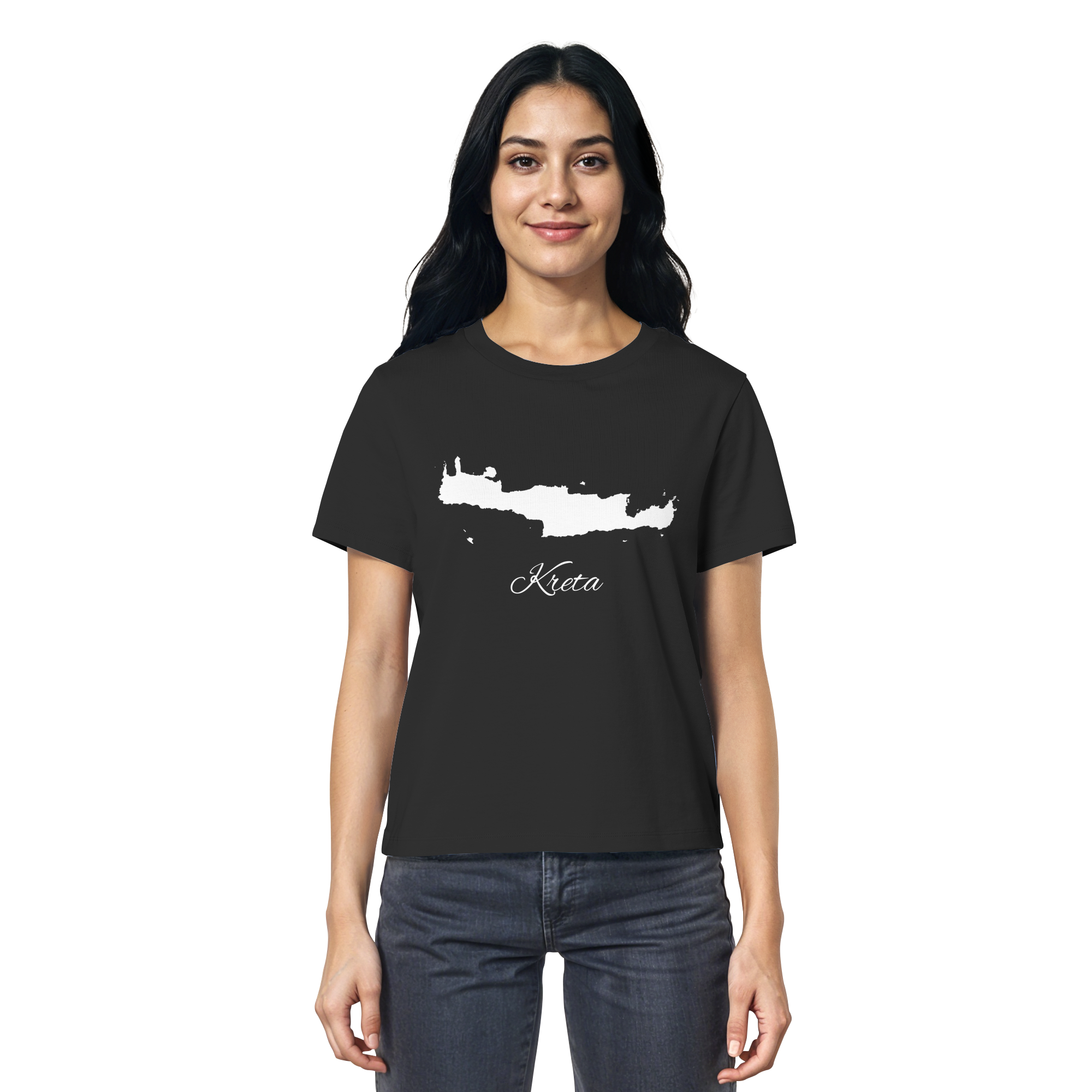 Kreta Silhouette Griechenland - Ladies Organic Shirt