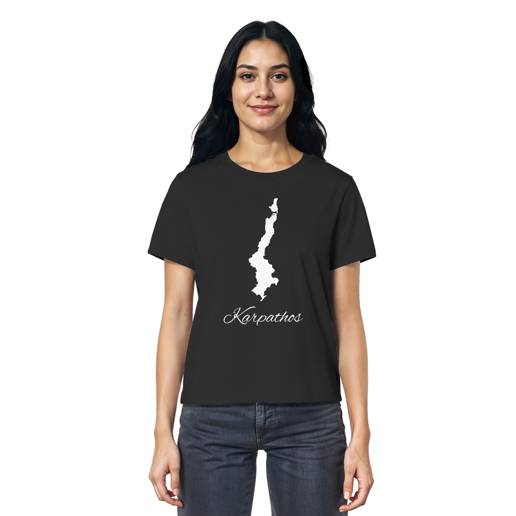 Karpathos Silhouette Griechenland - Ladies Organic Shirt
