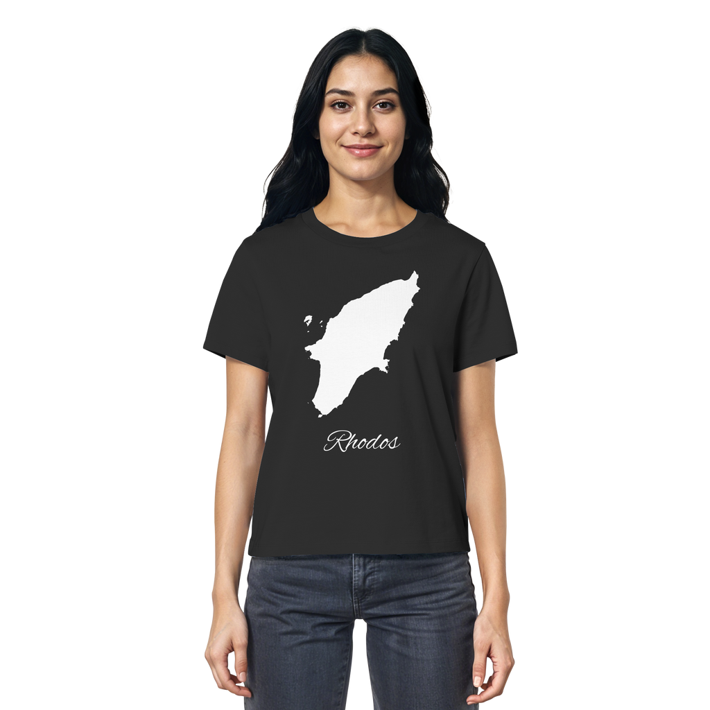 Rhodos Silhouette Griechenland - Ladies Organic Shirt