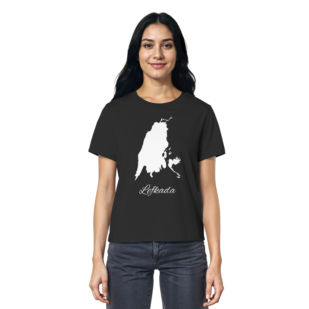 Lefkada Silhouette Griechenland - Ladies Organic Shirt