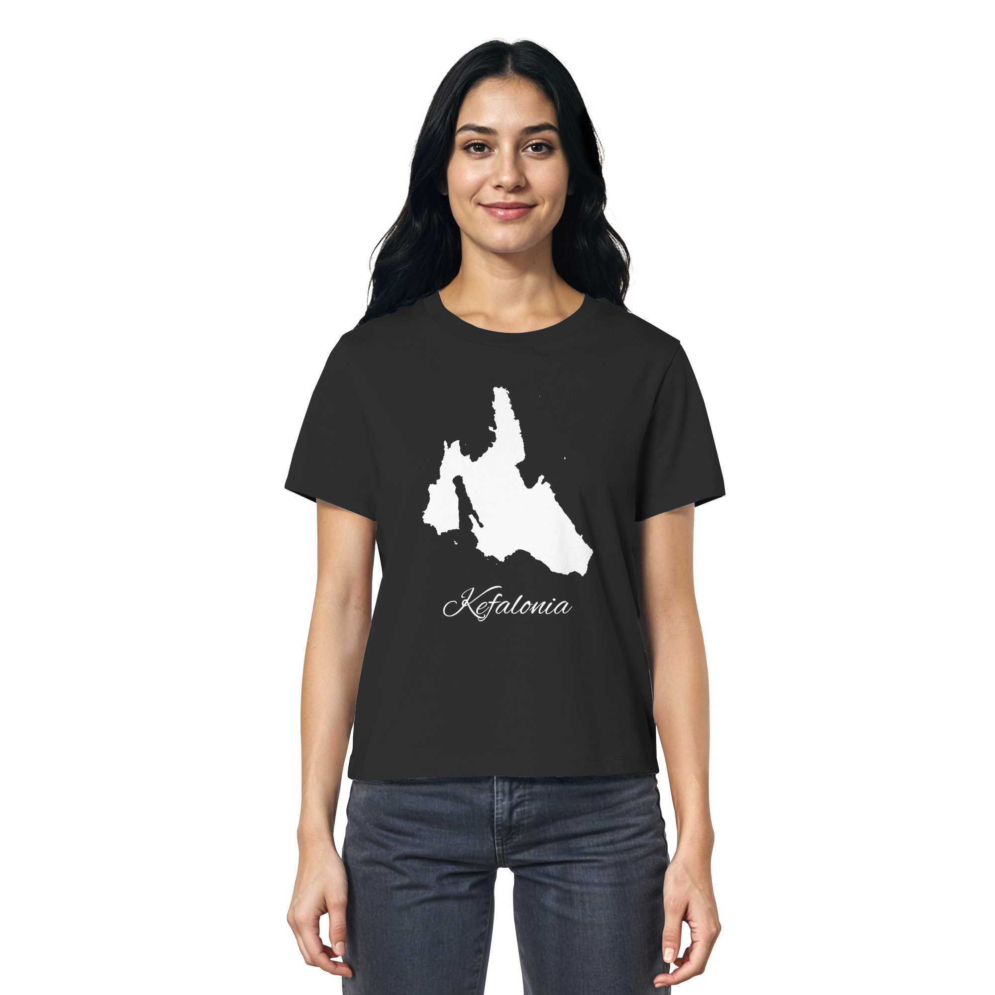 Kefalonia Silhouette Griechenland - Ladies Organic Shirt
