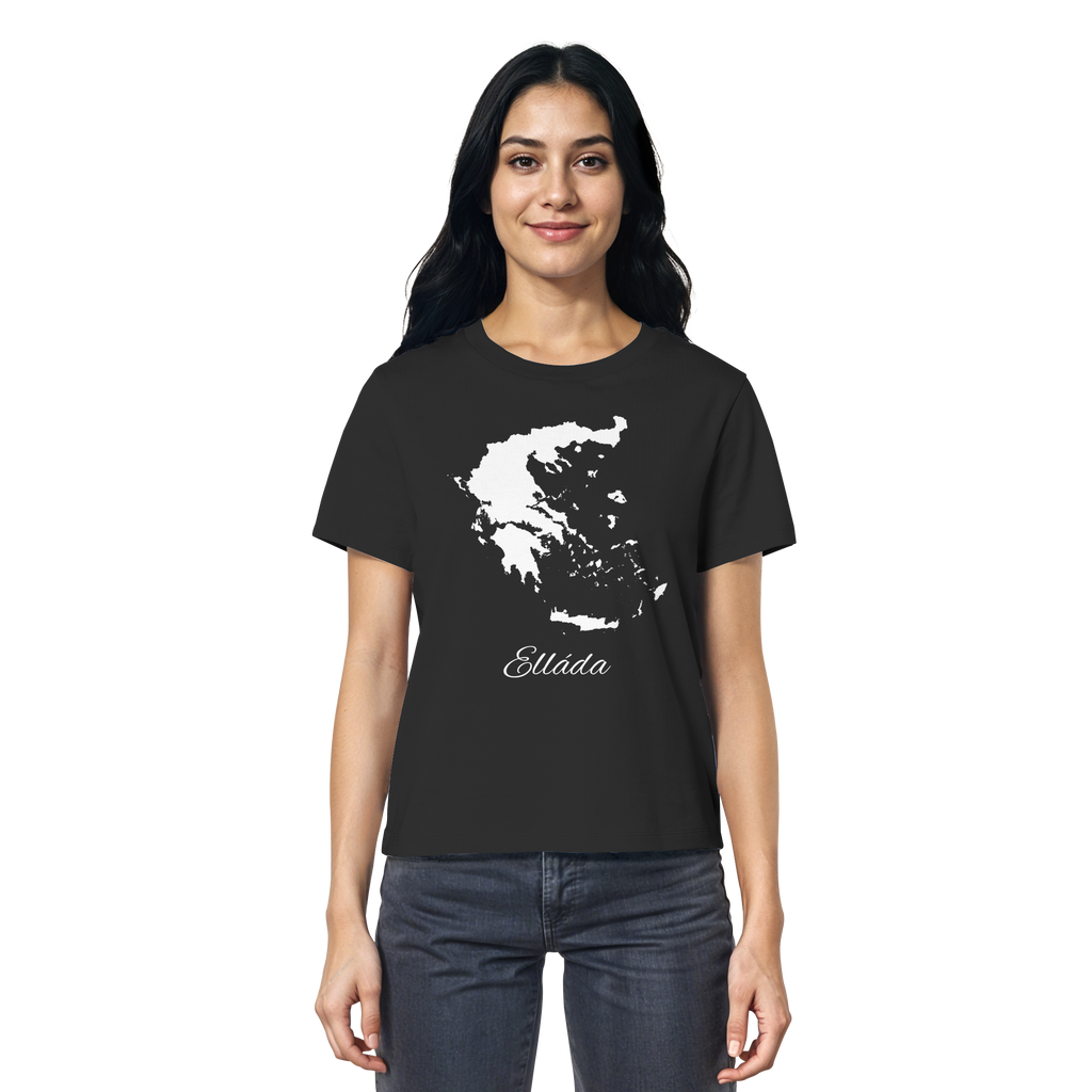 Ellada Silhouette Griechenland - Ladies Organic Shirt