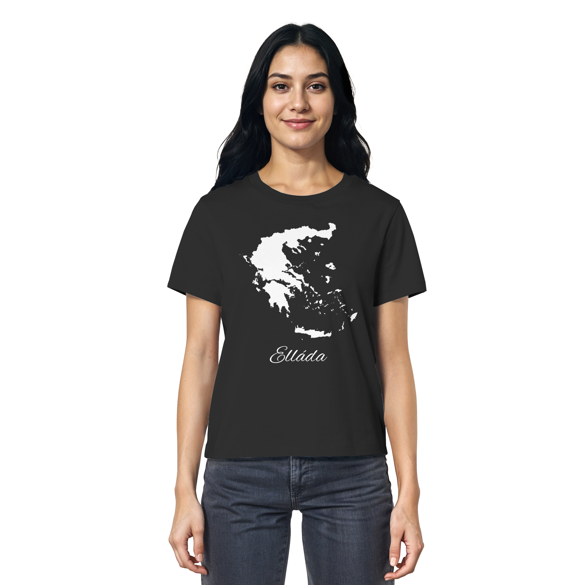 Ellada Silhouette Griechenland - Ladies Organic Shirt