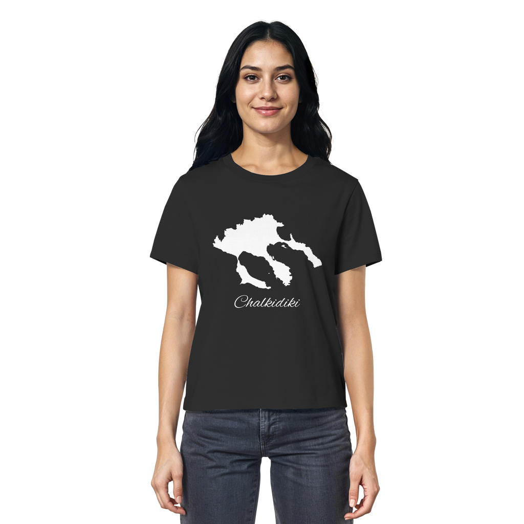 Chalkidiki Silhouette Griechenland - Ladies Organic Shirt