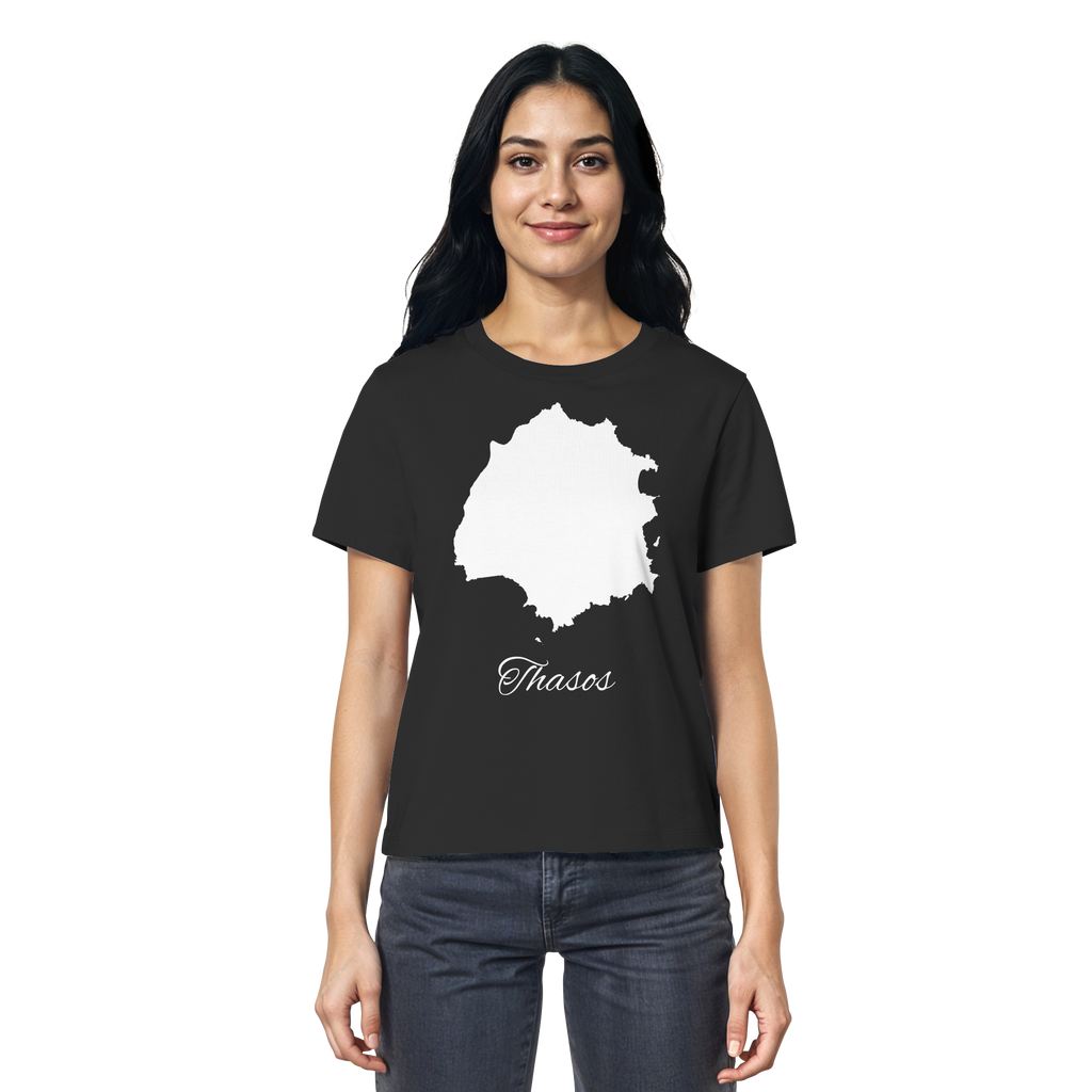 Thasos Silhouette Griechenland - Ladies Organic Shirt