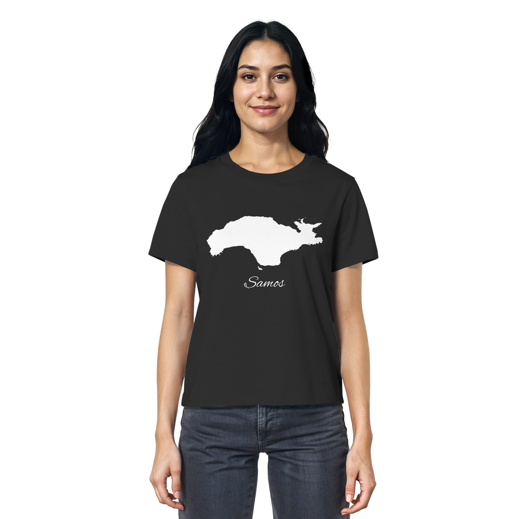 Samos Silhouette Griechenland - Ladies Organic Shirt
