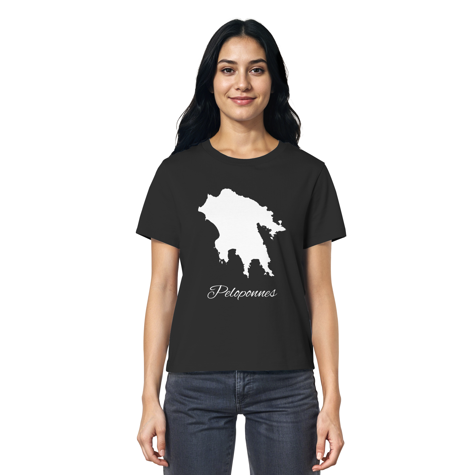 Peloponnes Silhouette Griechenland - Ladies Organic Shirt